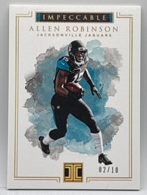 EXTREMELY RARE 2/10!! 2017 PANINI IMPECCABLE ALLEN ROBINSON