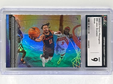 22/99!! 2022-23 PANINI PHOTOGENIC JALEN BRUNSON GRADED CGC MINT 9