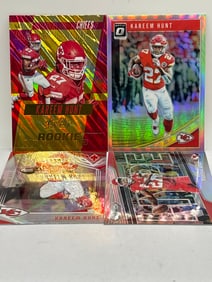 KAREEM HUNT SP ROOKIE PRIZM HOLO LOT