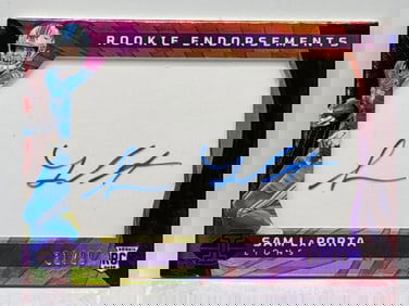 31/99!! 2023 PANINI ILLUSIONS SAM LAPORTA ON-CARD AUTOGRAPHED ROOKIE CARD