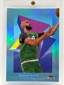 2025 TOPPS FINEST DERRICK WHITE SKY BLUE REFRACTOR