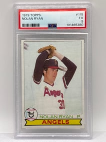 1979 TOPPS #115 NOLAN RYAN GRADED PSA EX 5
