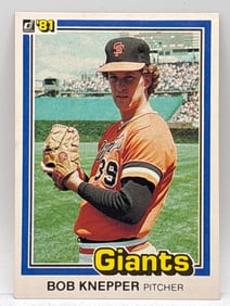 1981 DONRUSS BOB KNEPPER FIRST EDITION COLLECTORS SERIES