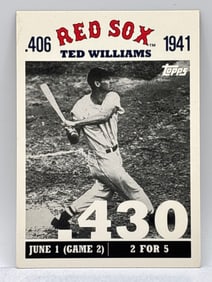 2007 TOPPS TED WILLIAMS 1941 TRIBUTE