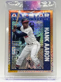2025 TOPPS CHROME 35 ANNIVERSARY HANK AARON MOJO NATIONAL LEAGUE ALL-STAR