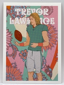 2021 TOPPS X TREVOR LAWRENCE FLOWER POWER 1 ROOKIE CARD