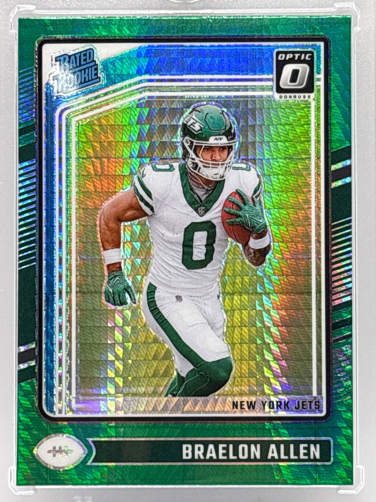 2024 PANINI DONRUSS OPTIC BRAELON ALLEN GREEN HYPER PRIZM HOLO RATED ROOKIE CARD (1 of 2)