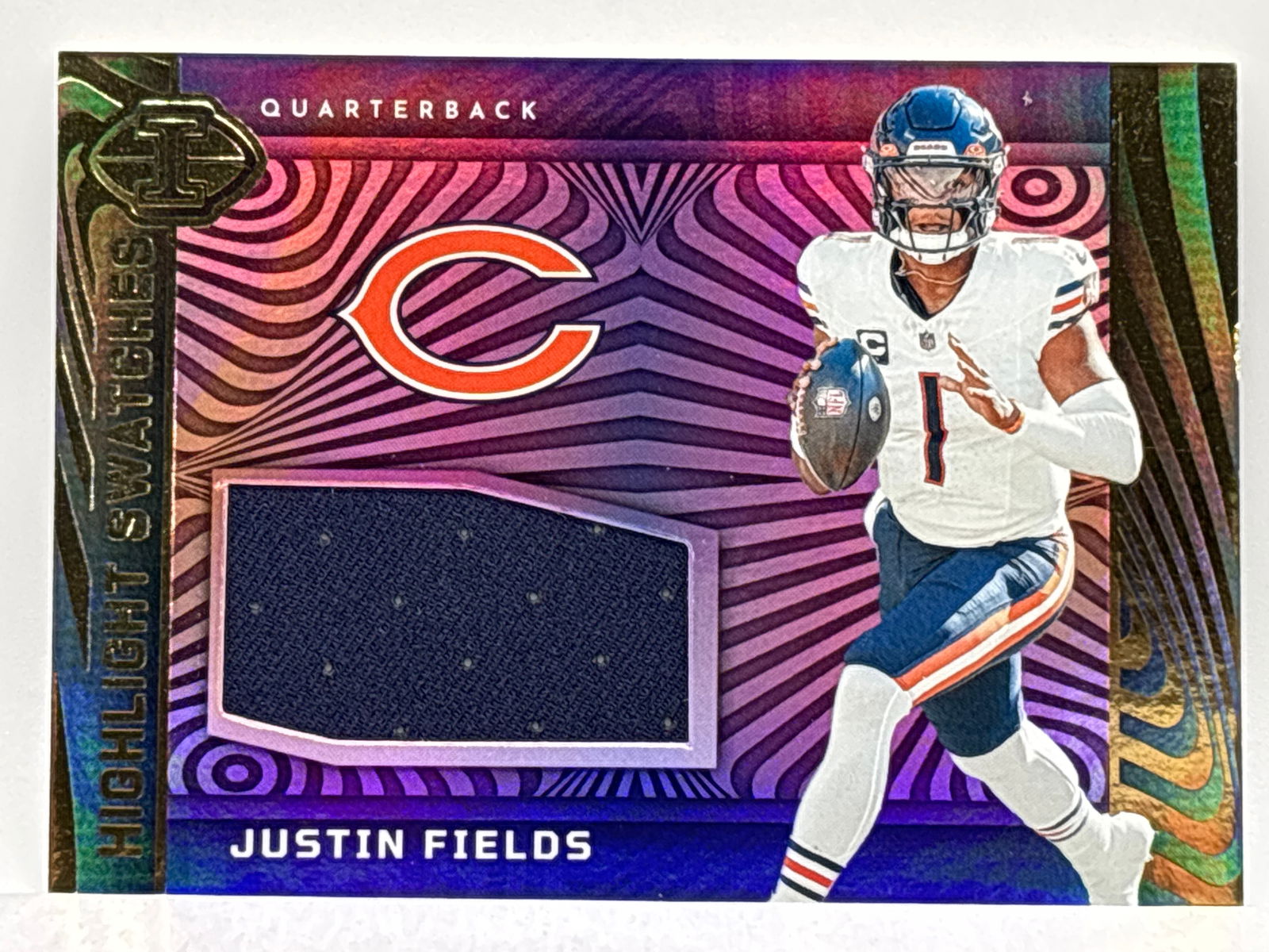 2023 PANINI ILLUSIONS HIGHLIGHT SWATCHES JUSTIN FIELDS AUTHENTIC MEMORABILIA PATCH: THE HOBBY BOX
