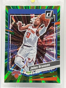 2023-24 PANINI DONRUSS JALEN BRUNSON GREEN LAZERS