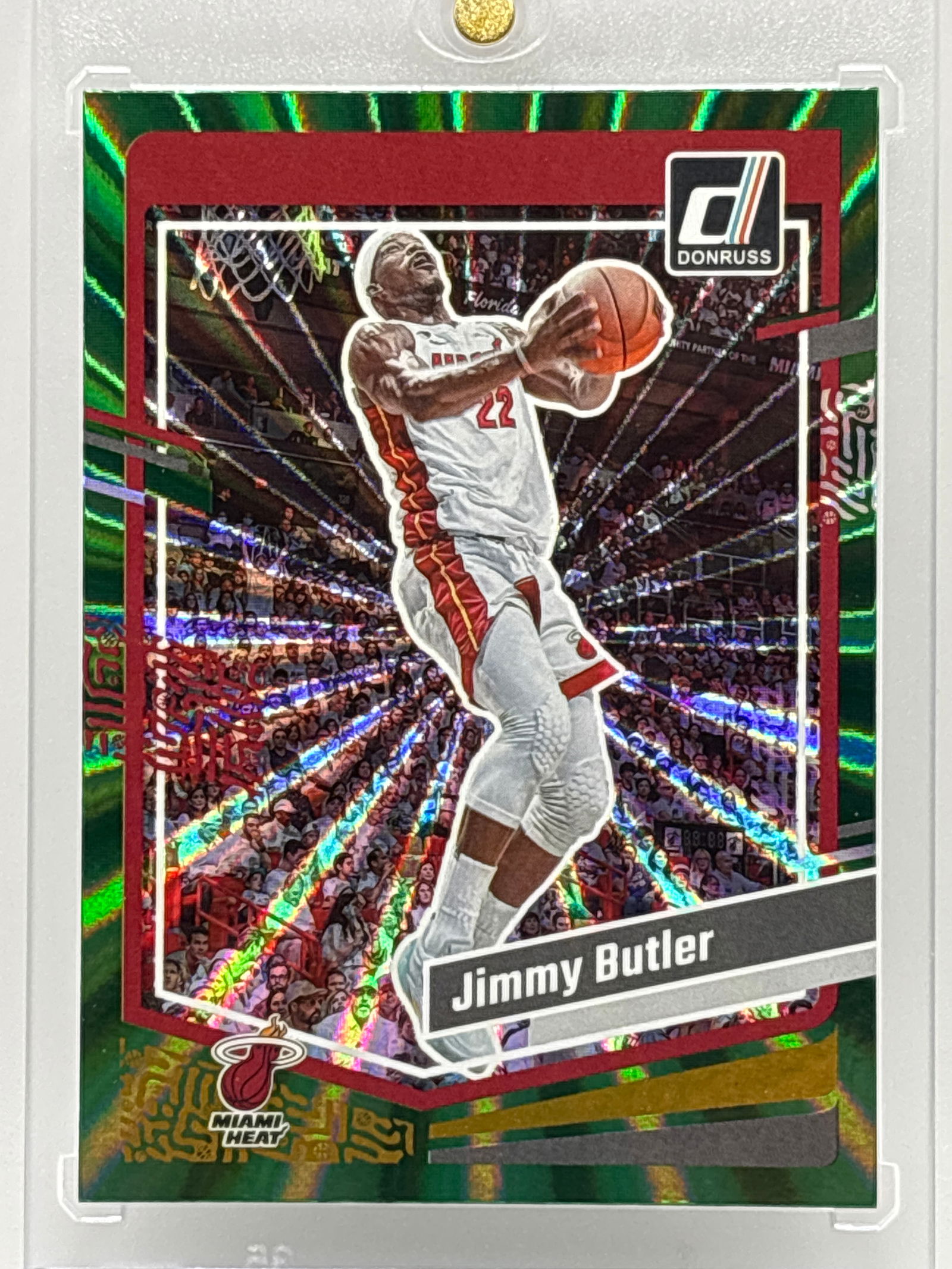2023-24 PANINI DONRUSS JIMMY BUTLER GREEN LAZERS (1 of 2)