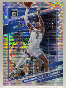 2021-22 PANINI DONRUSS OPTIC SHAI GILGEOUS-ALEXANDER SILVER PULSAR PRIZM HOLO