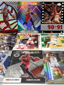 NBA SUPERSTAR 9 CARD LOT
