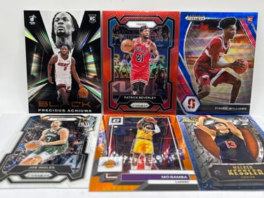ALL NUMBERED NBA SUPERSTAR 6 CARD LOT