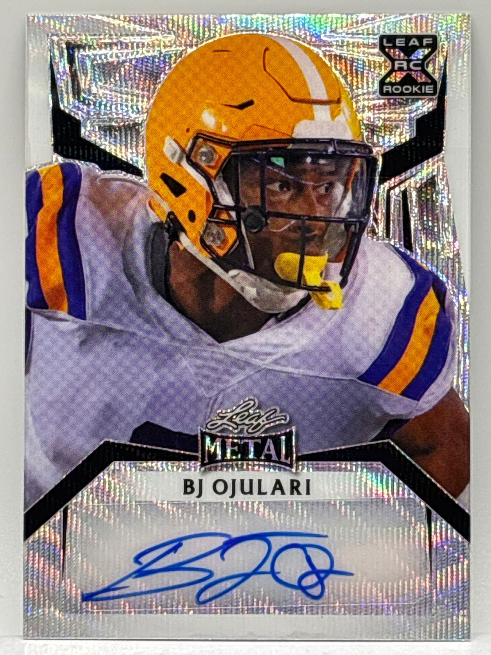 EXTREMELY RARE 3/6!! 2023 LEAF METAL BJ OJULARI AUTOGRAPHED ROOKIE CARD (1 of 3)
