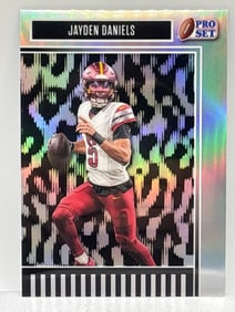 42/49!! 2025 LEAF PRO SET JAYDEN DANIELS SILVER PRISMATIC