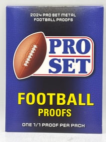 GUARANTEED 1/1!! 2024 PRO SET METAL FOOTBALL PROOFS PACK