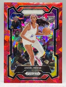 2024 PANINI PRIZM DRAFT PICKS ANGEL REESE RED CRACKED ICE PRIZM HOLO ROOKIE CARD