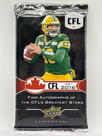 2016 UPPER DECK CANADIAN FOOTBALL LEAGUE PACK