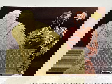 RARE 5x3 1/2” 1996 UPPER DECK THE JORDAN COLLECTION GOLD MICHAEL JORDAN AMAZING PERFORMANCES