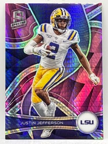 23/75!! 2023 PANINI CHRONICLES SPECTRA DRAFT PICKS JUSTIN JEFFERSON HYPER PURPLE