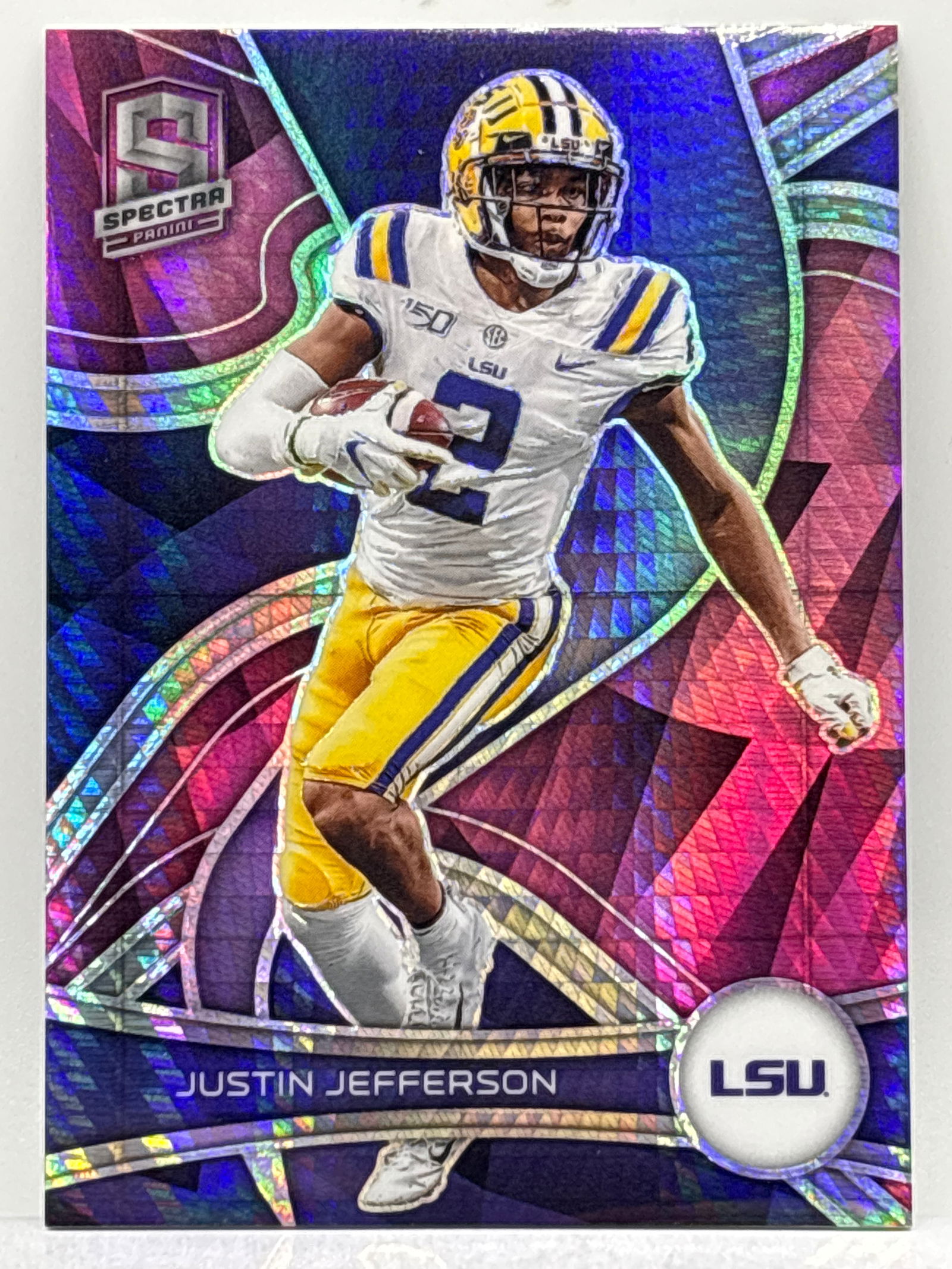 23/75!! 2023 PANINI CHRONICLES SPECTRA DRAFT PICKS JUSTIN JEFFERSON HYPER PURPLE (1 of 5)