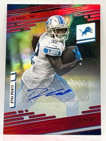 2021 PANINI PRESTIGE D’ANDRE AUTOGRAPHED RED XTRA POINTS FOIL