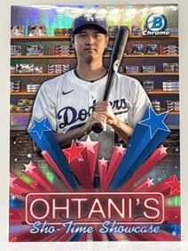 2025 BOWMAN CHROME SHOHEI OHTANI SHO-TIME SHOWCASE INSERT