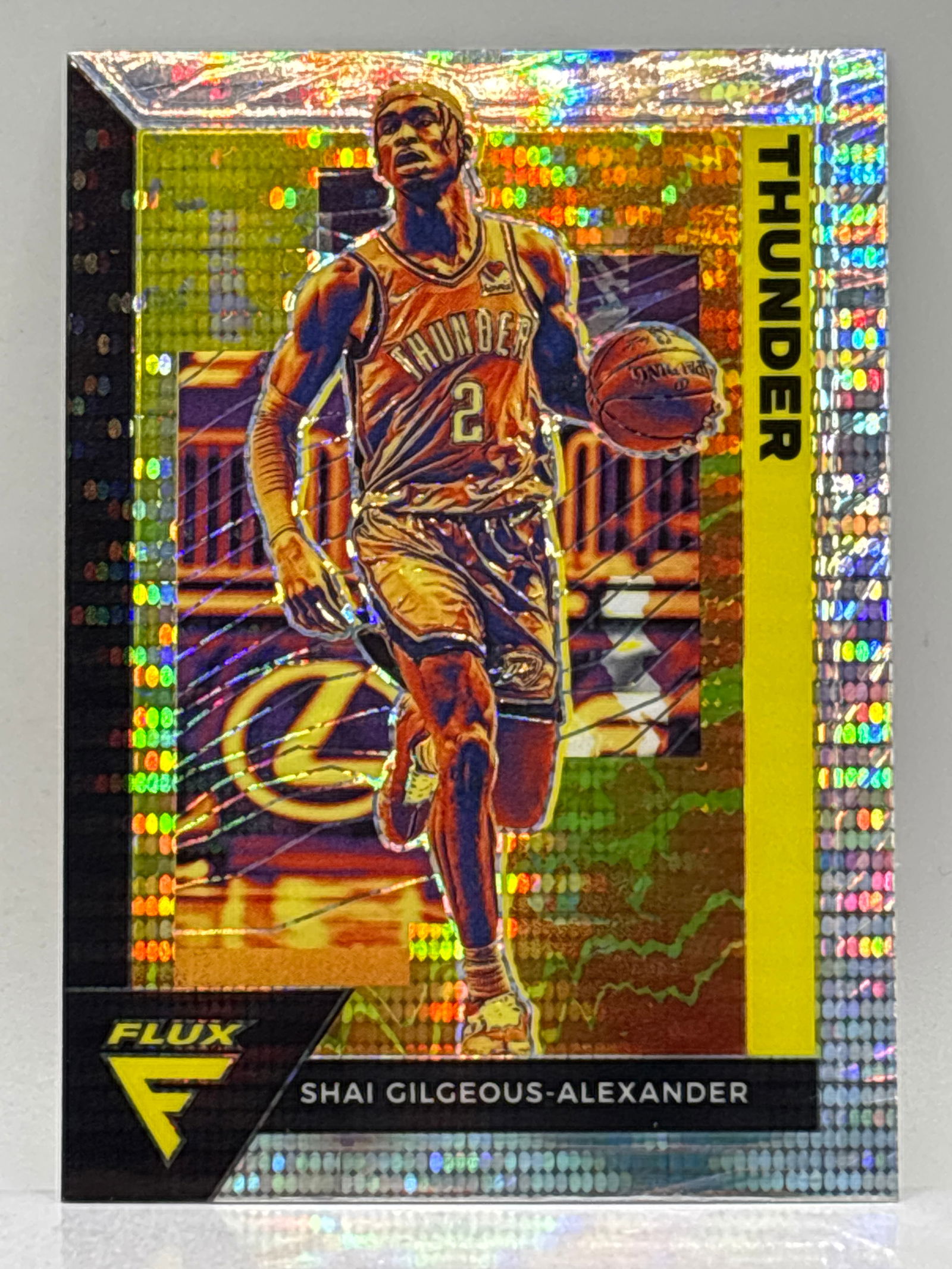 2020-21 PANINI FLUX SHAI GILGEOUS-ALEXANDER SILVER PULSAR PRIZM HOLO: THE HOBBY BOX