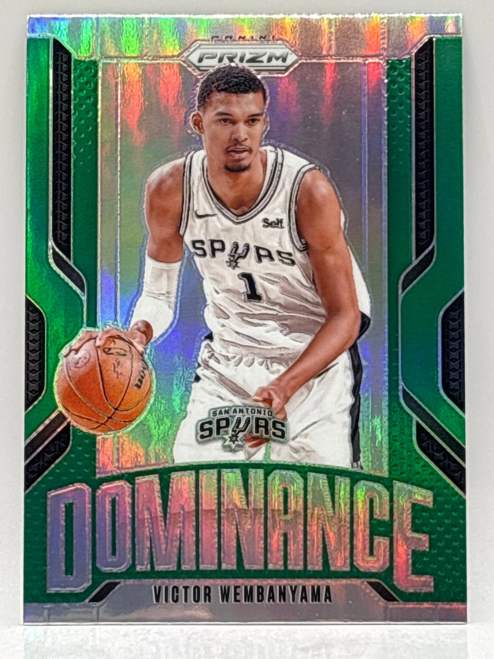 2024-25 PANINI PRIZM VICTOR WEMBANYAMA GREEN DOMINANCE PRIZM HOLO: THE HOBBY BOX