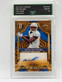 31/49!! 2022 PANINI GOLD STANDARD MIKE WILLIAMS GOLD STRIKE AUTOGRAPHED INSERT GRADED GEM MINT 10