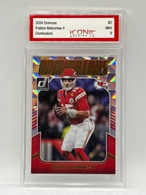 2024 PANINI DONRUSS PATRICK MAHOMES II DOMINATORS GRADED MINT 9