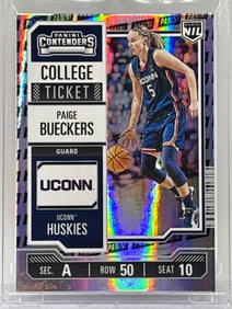2024-25 PANINI NIL PAIGE BUECKERS COLLEGE TICKET SILVER FOIL ROOKIE CARD