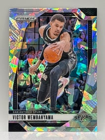 2024-25 PANINI PRIZM VICTOR WEMBANYAMA SILVER CRACKED ICE PRIZM HOLO