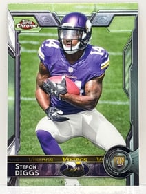 2015 TOPPS CHROME STEFON DIGGS ROOKIE CARD