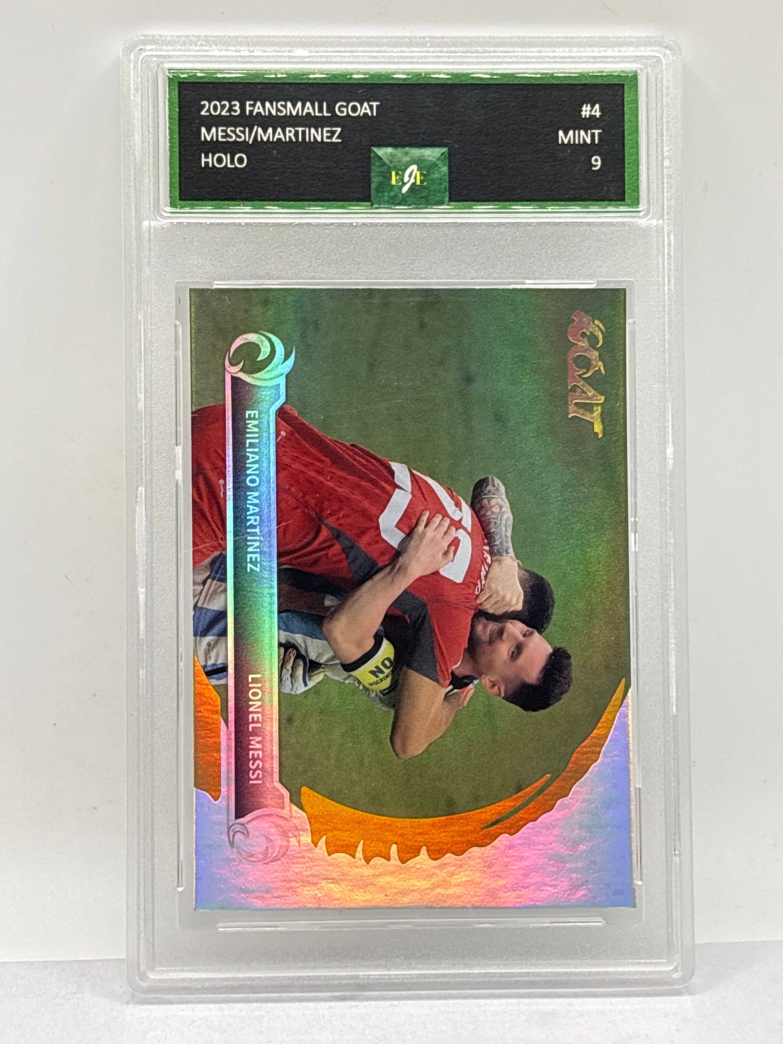 2023 FANS MALL GOAT LIONEL MESSI HOLO GRADED MINT 9: THE HOBBY BOX