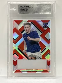 1/1!! 2022 LEAF METAL JOE GELHARDT PRISMATIC RED PRE-PRODUCTION PROOF