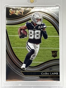 2021 PANINI SELECT FIELD LEVEL CEEDEE LAMB ROOKIE CARD