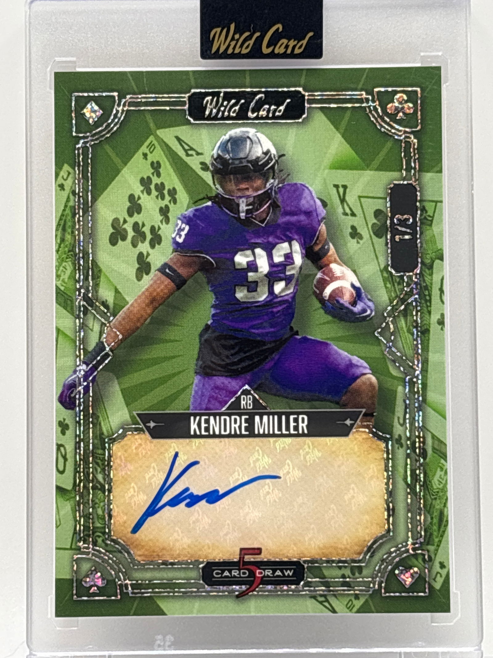 1/3!! 2023 WC 5 CARD DRAW KENDRE MILLER AUTOGRAPHED ROOKIE CARD (1 of 2)