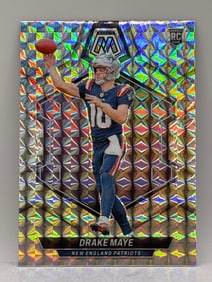 2024 PANINI MOSAIC DRAKE MAYE SILVER PRIZM ROOKIE CARD