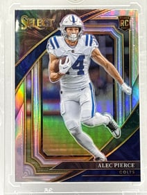 2022 PANINI SELECT SUITE LEVEL ALEC PIERCE SILVER PRIZM HOLO ROOKIE CARD SP