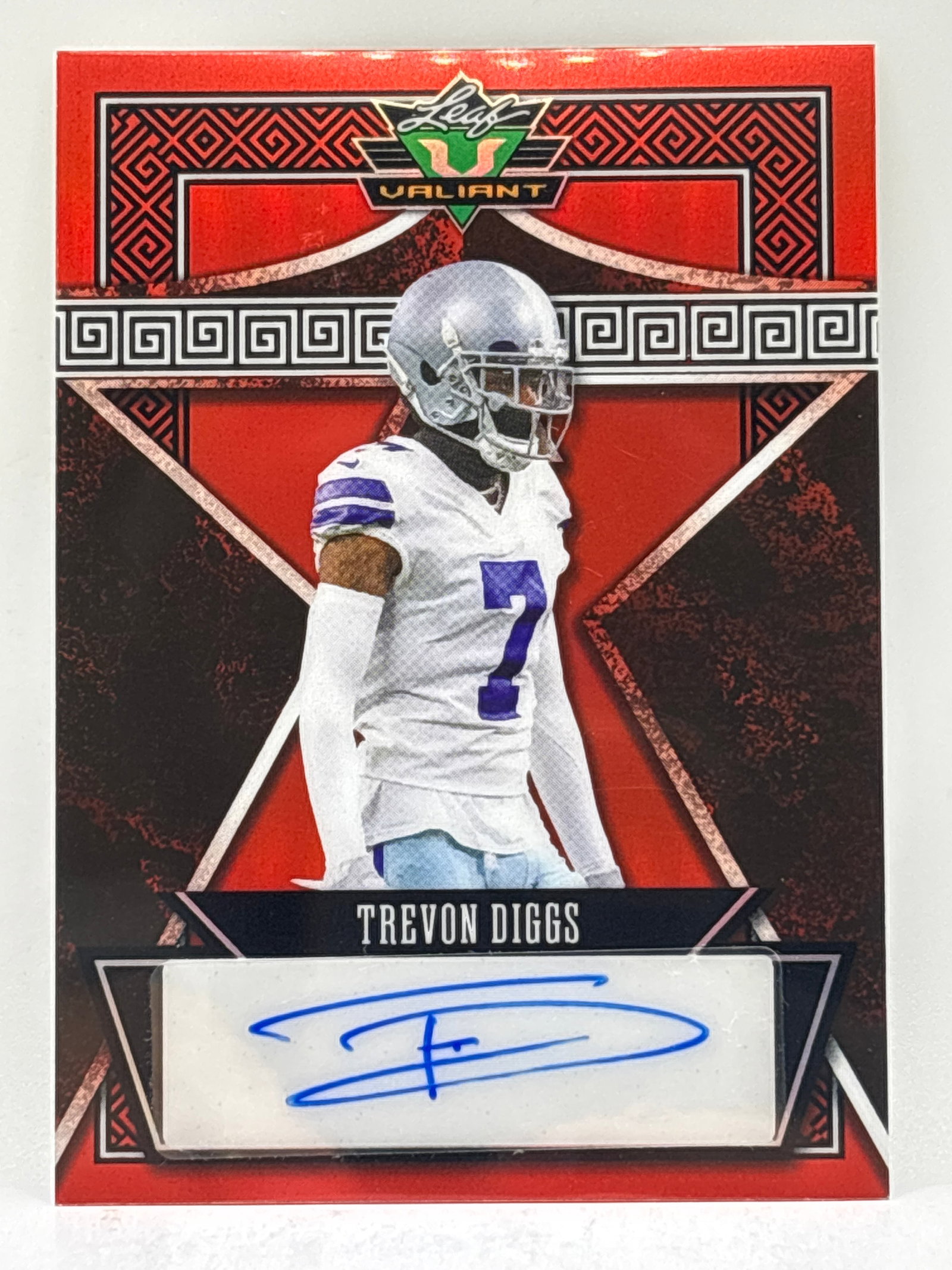 2/9!! 2024 LEAF VALIANT TREVON DIGGS AUTOGRAPH: THE HOBBY BOX