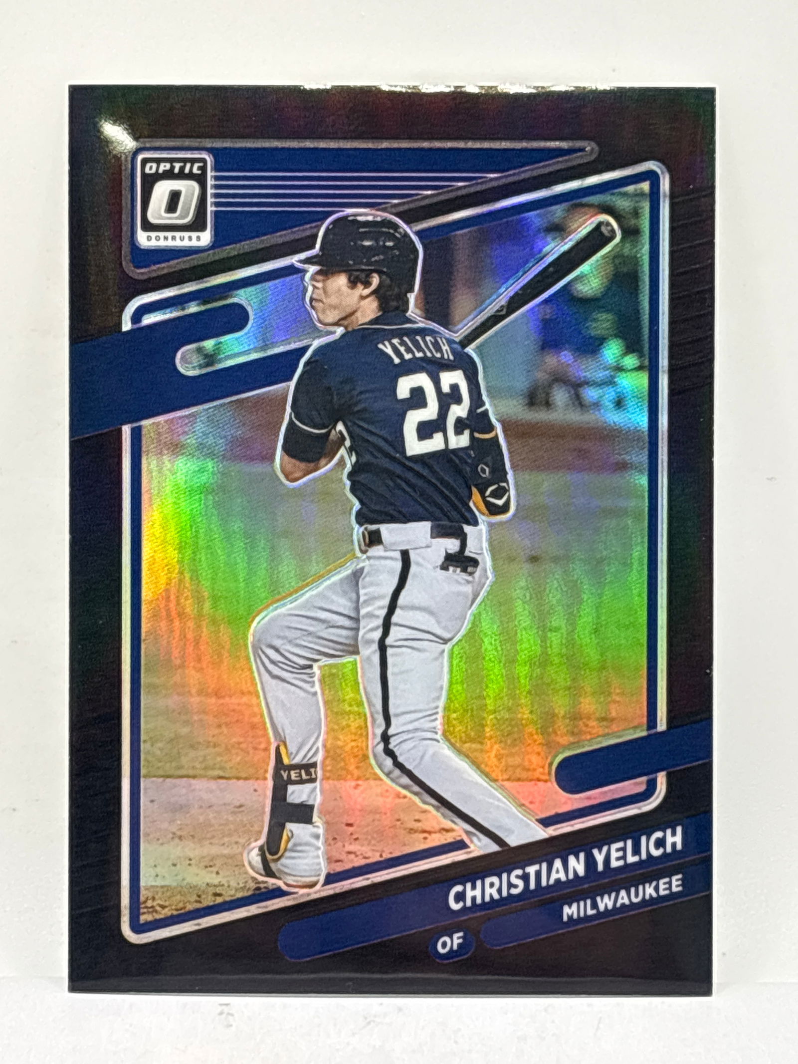 6/25!! 2021 PANINI DONRUSS OPTIC CHRISTIAN YELICH BLACK PRIZM HOLO SP (1 of 6)