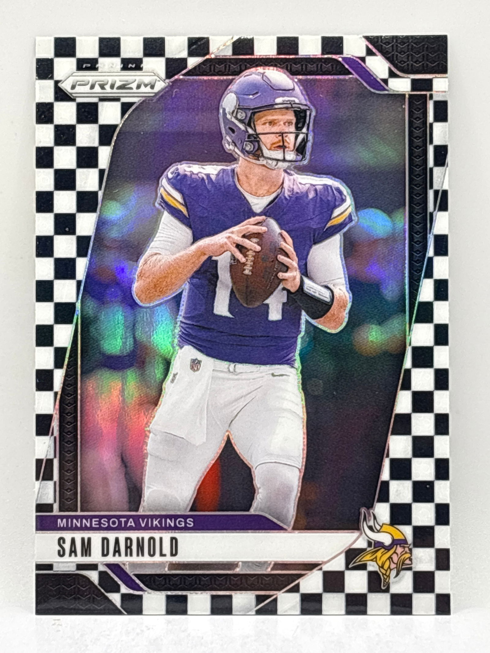 2024 PANINI PRIZM SAM DARNOLD BLACK & WHITE CHECKERBOARD PRIZM HOLO (1 of 4)