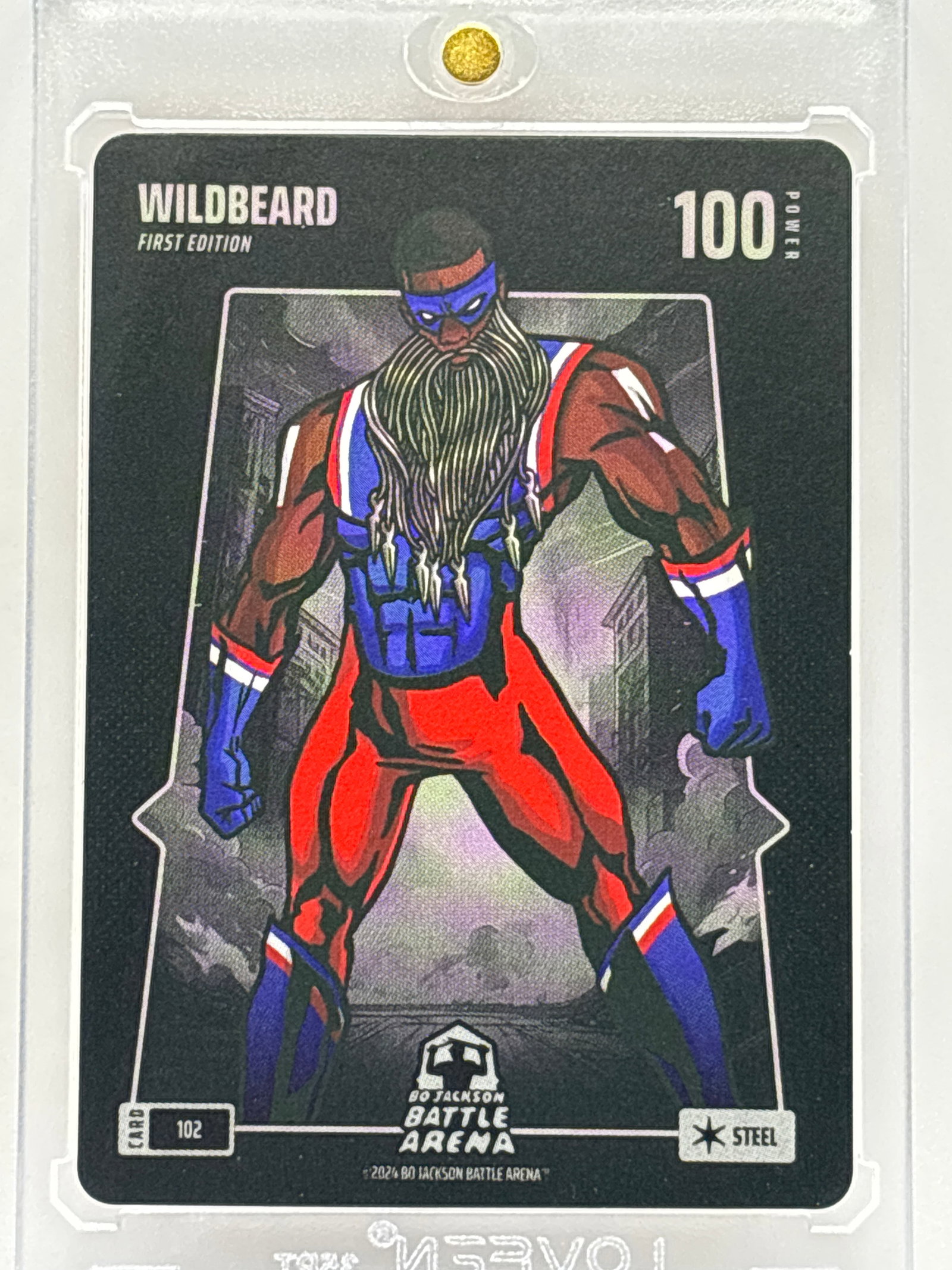 BO JACKSON 2024 BATTLE ARENA BATTLE FOIL STEEL WILDBEARD JAMES HARDEN: THE HOBBY BOX