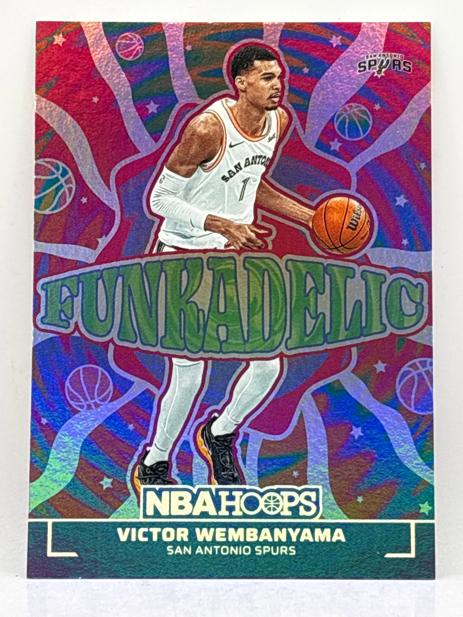 2024-25 PANINI NBA HOOPS VICTOR WEMBANYAMA FUNKADELIC HOLO: THE HOBBY BOX