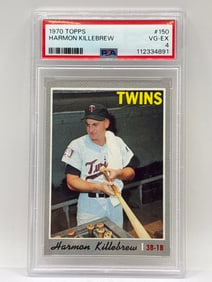 1970 TOPPS #150 HARMON KILLEBREW GRADED PSA VG-EX 4
