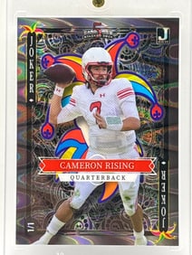 1/1!! 2023 WC 5 CARD DECK STACKED DECK CAMERON RISING JOKER HOLO-LUX