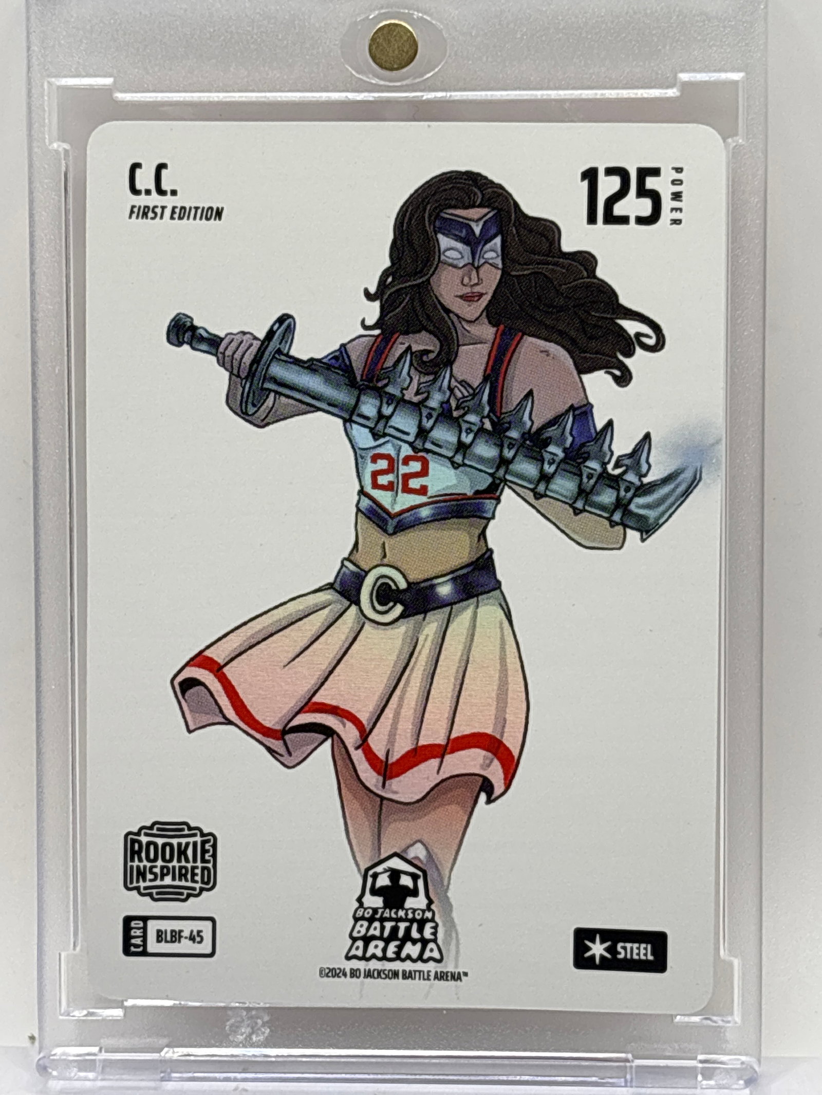 BO JACKSONS 2024 BATTLE ARENA FIRST EDITION BATTLEFOIL CAITLIN CLARK C.C. STEEL ROOKIE CARD: THE HOBBY BOX