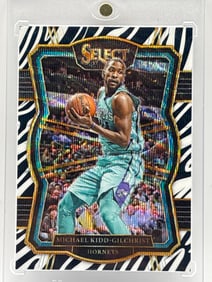 CASE HIT!! 2017-18 PANINI SELECT PREMIER LEVEL MICHAEL KIDD-GILCHRIST ZEBRA WAVE PRIZM HOLO SSP
