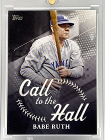2025 TOPPS CALL TO THE HALL BABE RUTH INSERT